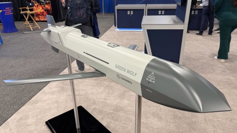 L3Harris is pushing its modular Wolf family of “launched effects vehicles” for the U.S. Army, including to equip its H-60 Black Hawk series and AH-64 Apache helicopters. The family of vehicles includes the Red Wolf, configured for long-range precision strikes against targets on land or at sea, and the Green Wolf fitted with an electronic warfare payload.