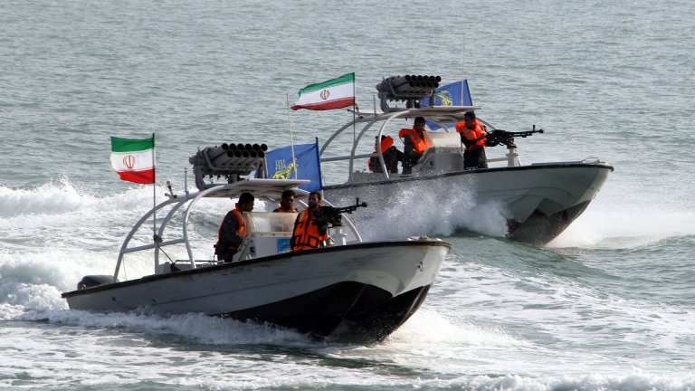 President Trump ordered the Navy to blow up Iranian mine-laying boats and said U.S. demining efforts were underway in the Strait of Hormuz
