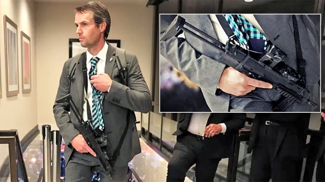 While a multitude of law enforcement agents sprang into action after a shooter tried to storm a ballroom where President Donald Trump and others were attending the annual White House Correspondents' Dinner, one well-dressed and cool under pressure plainclothes agent went viral after whipping out a Heckler & Koch MP7.