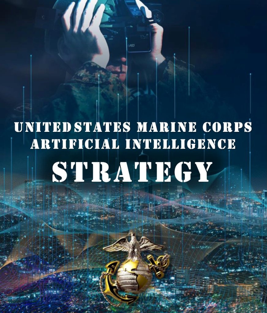 گرافیک راهبرد هوش مصنوعی سپاه تفنگداران دریایی آمریکا برای آینده نیروهای رزمی زمینی