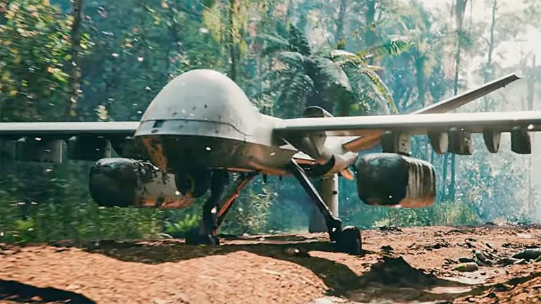 General Atomics is calling attention to a new mission for its Mojave short takeoff and landing (STOL) drone: hunting uncrewed aerial threats with laser-guided Advanced Precision Kill Weapon System II (APKWS II) rockets.