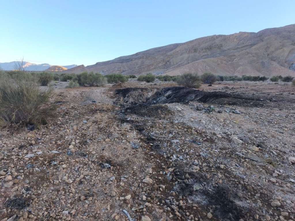 نمای محل برخورد ظاهری که توسط خبرگزاری تسنیم منتشر شده است