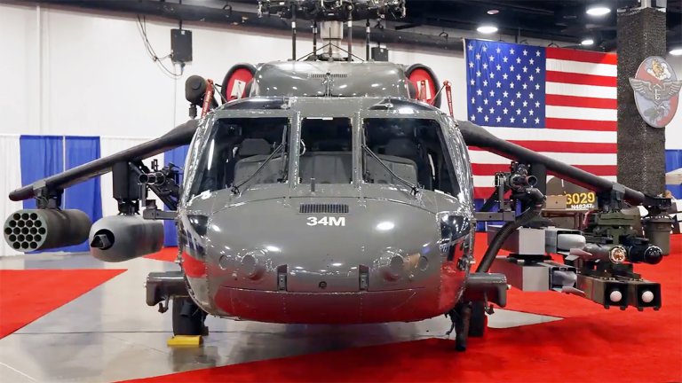 Armed Black Hawk is shown off with new wings and weapons.