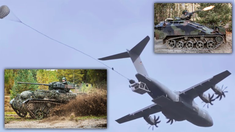 The German military has revealed details of tests in which its Wiesel armored personnel carrier has been airdropped under parachutes from A400M transport aircraft. While the diminutive Wiesel (German for weasel) is already notably mobile, including fitting into a CH-53 helicopter, this appears to be the first time that it has been airdropped, marking a significant new capability for Germany’s airborne forces.