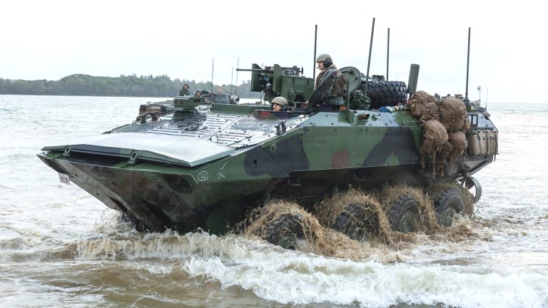 The U.S. Marine Corps is working toward adding an active protection system (APS) capability to its fleet of 8x8 wheeled Amphibious Combat Vehicles (ACV).