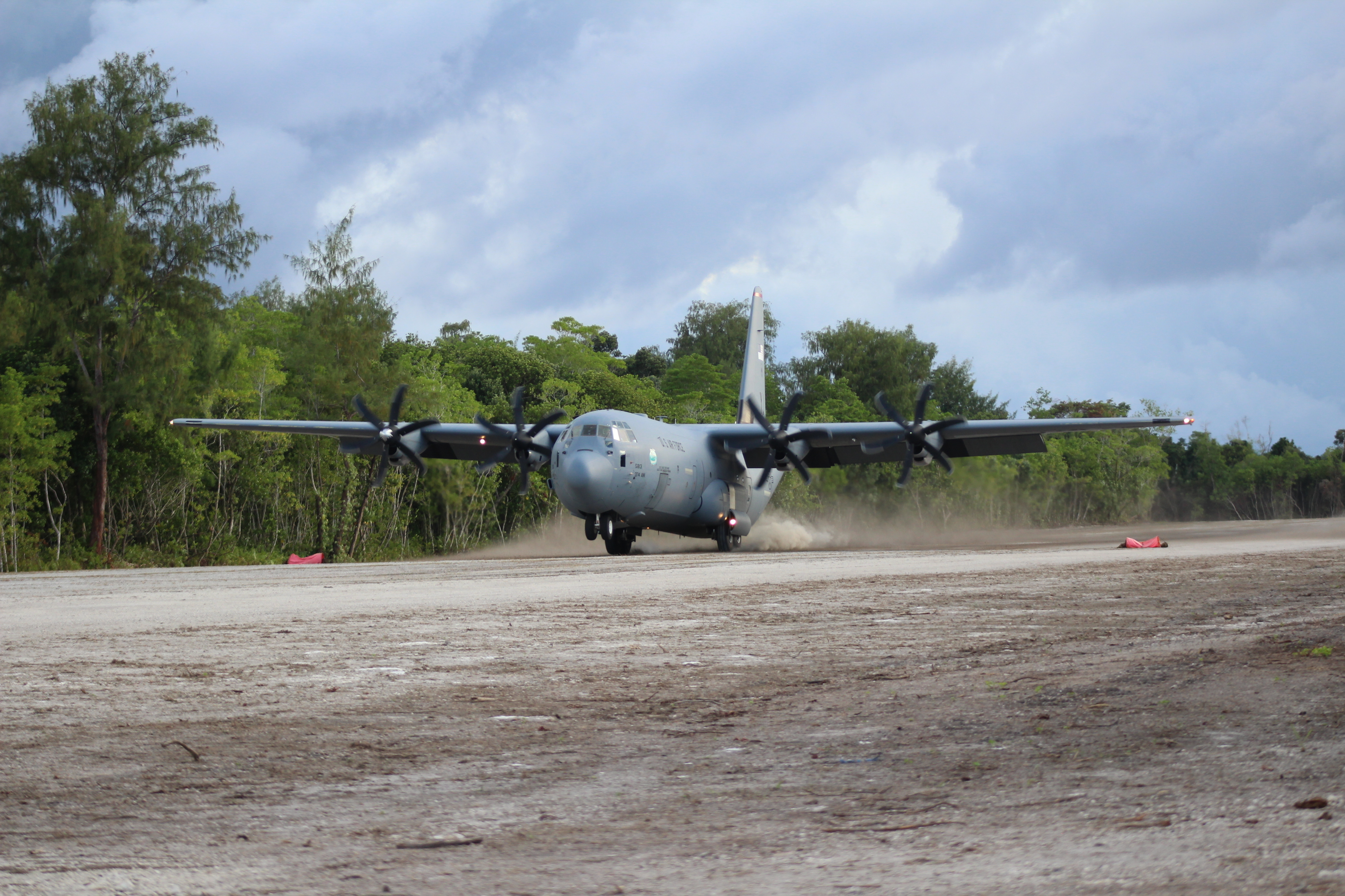 A U.S. Air Force C-130 Hercules delivered U.S. Army Pacific Soldiers onto the newly renovated Angaur Airfield for training exercises in the Republic of Palau, Sept. 6. The successful arrival of the military cargo plane validates the airstrip’s use by military and commercial aircraft. “The completion of the Angaur Airfield Joint Improvement Project is a game changer,” said John Hennessy-Niland. “Palau now has a secondary airstrip. This had been a long-standing request from the government of Palau and the State of Angaur.”