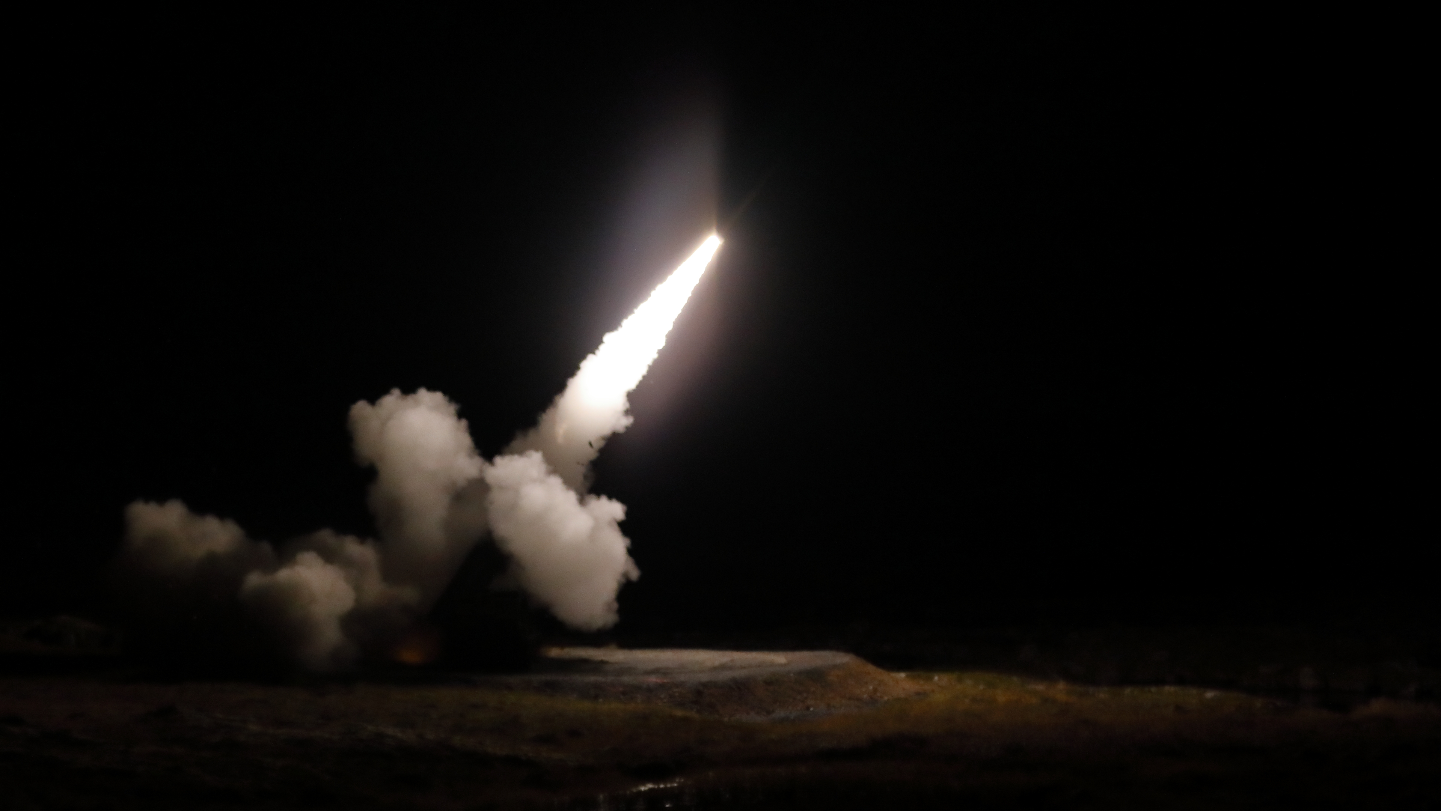 1st Battalion, 6th Field Artillery Regiment, 41st Field Artillery Brigade fires a Guided Multiple Launch Rocket System (GMLRS) from a multiple launch rocket system during the Thunder Cloud live-fire exercise in Andoya, Norway on Sept. 15, 2021. The GMLRS is a surface-to-surface system used to attack, neutralize, suppress and destroy targets using indirect precision fires up to 70-plus kilometers. (U.S. Army photo by Spc. Joshua Thorne)