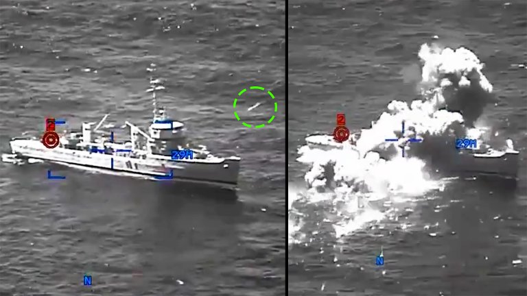 NSM sinks target ship in Luzon strait.