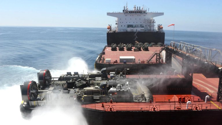 Rearming U.S. Navy warships at sea might be a new mission for its pair of Montford Point class expeditionary transfer dock ships.