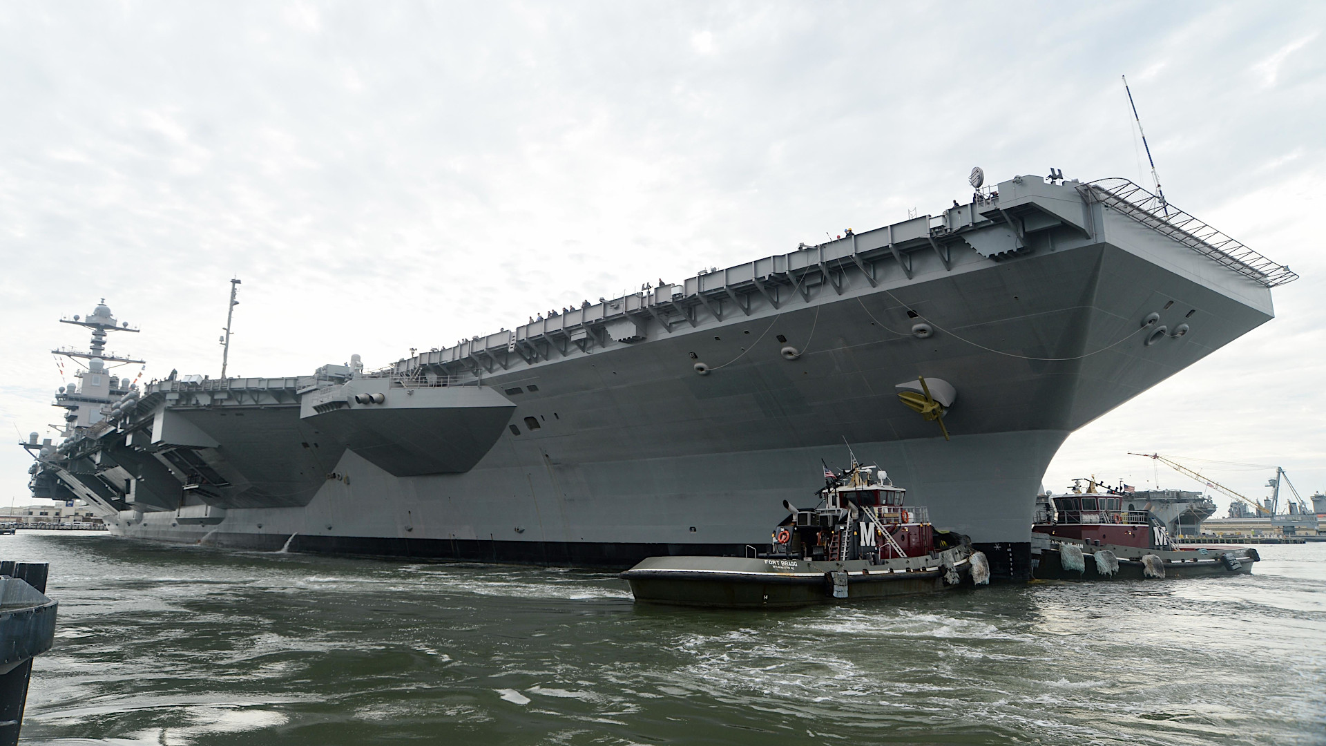 Supercarrier USS Gerald R. Ford To Act As Floating Nuclear Power Plant For Facilities On Land