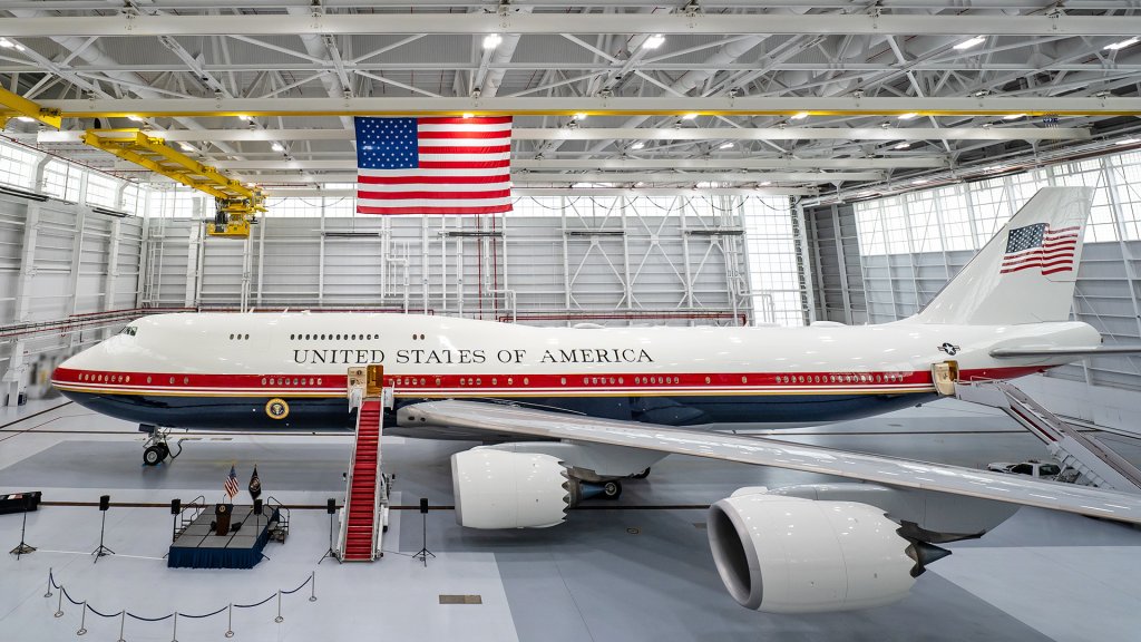 VC-25B bridge aircraft has been added to the presidential airlift fleet.