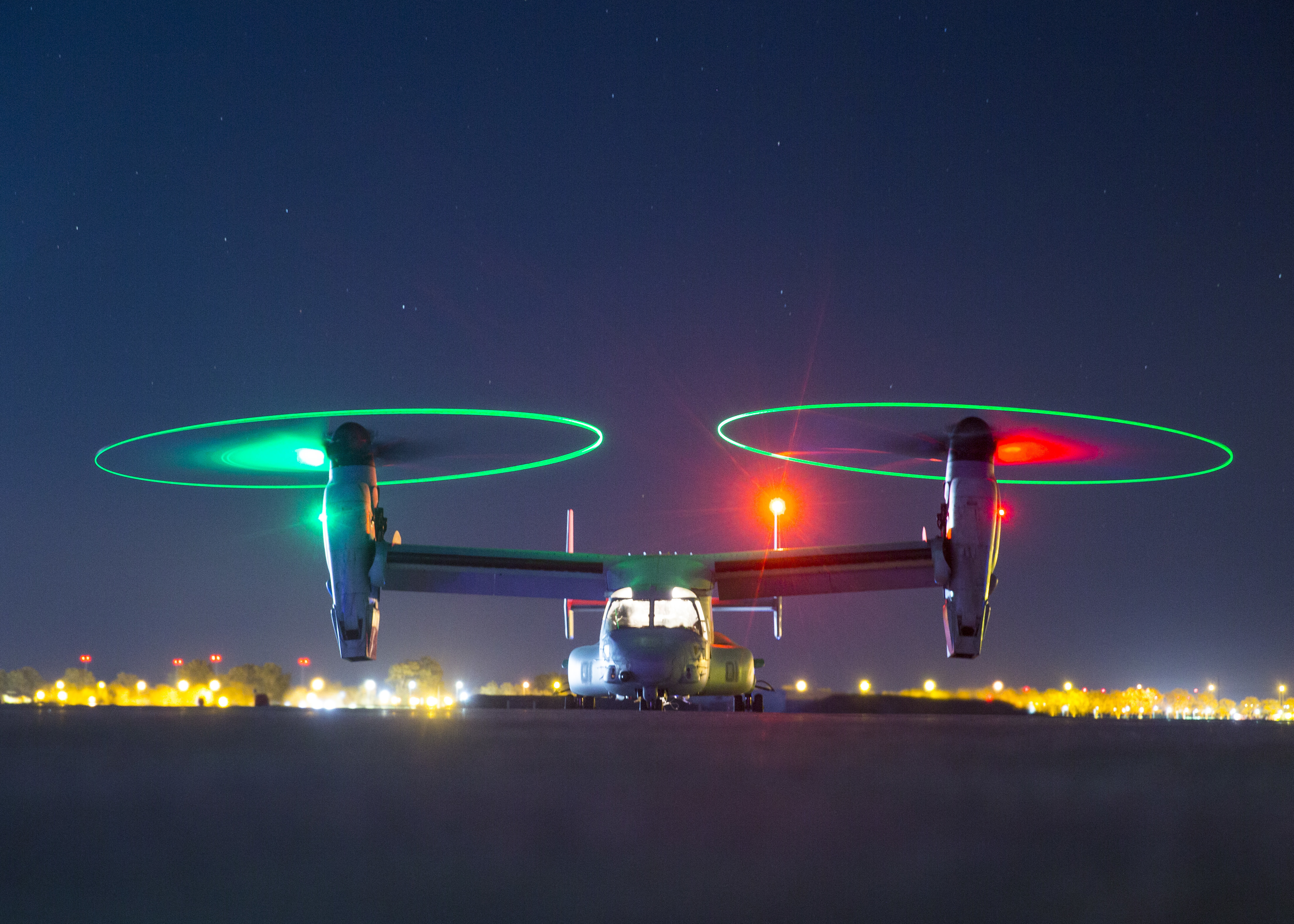 U.S. Marines with Special Purpose Marine Air-Ground Task Force-Crisis Response-Africa (SPMAGTF-CR-AF) 19.1, Marine Forces Europe and Africa, prepare to conduct a helicopter support team training event using a U.S. Marine Corps MV-22 Osprey at Morón Air Base, Spain, March 13, 2019. SPMAGTF-CR-AF is deployed to conduct crisis-response and theater-security operations in Africa and promote regional stability by conducting military-to-military training exercises throughout Europe and Africa. (U.S. Marine Corps photo by Sgt. Katelyn Hunter)