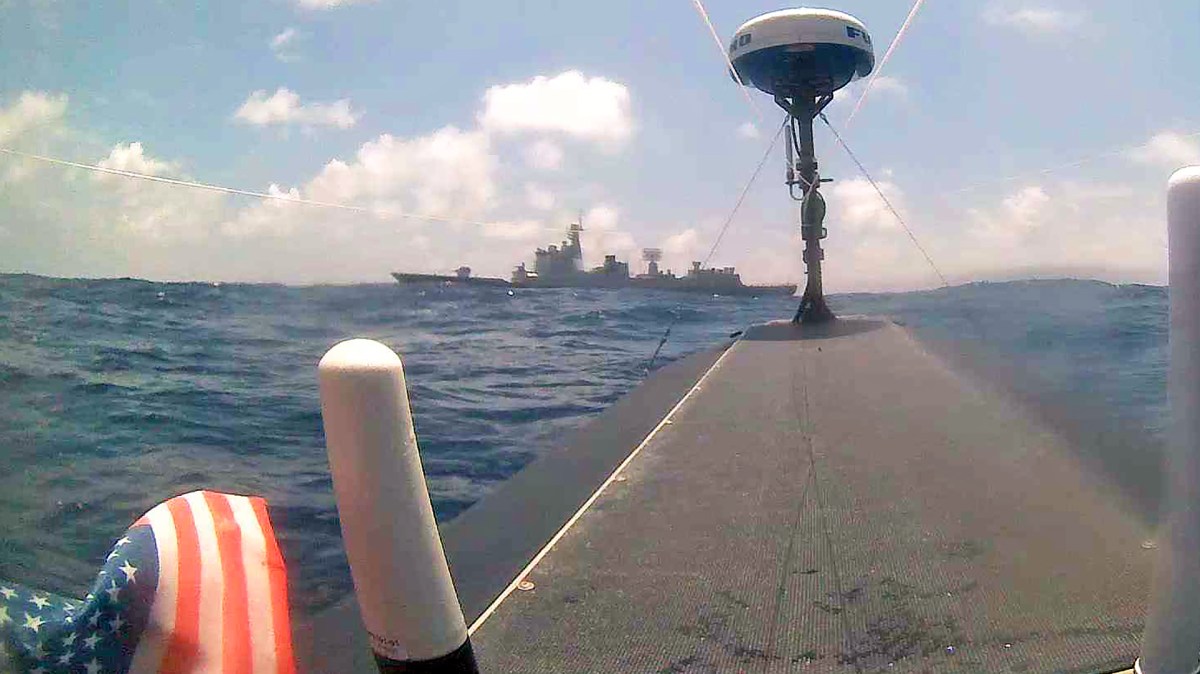 Chinese Destroyer’s Encounter With U.S. Drone Boat Highlights Future Rules Of Engagement Issues