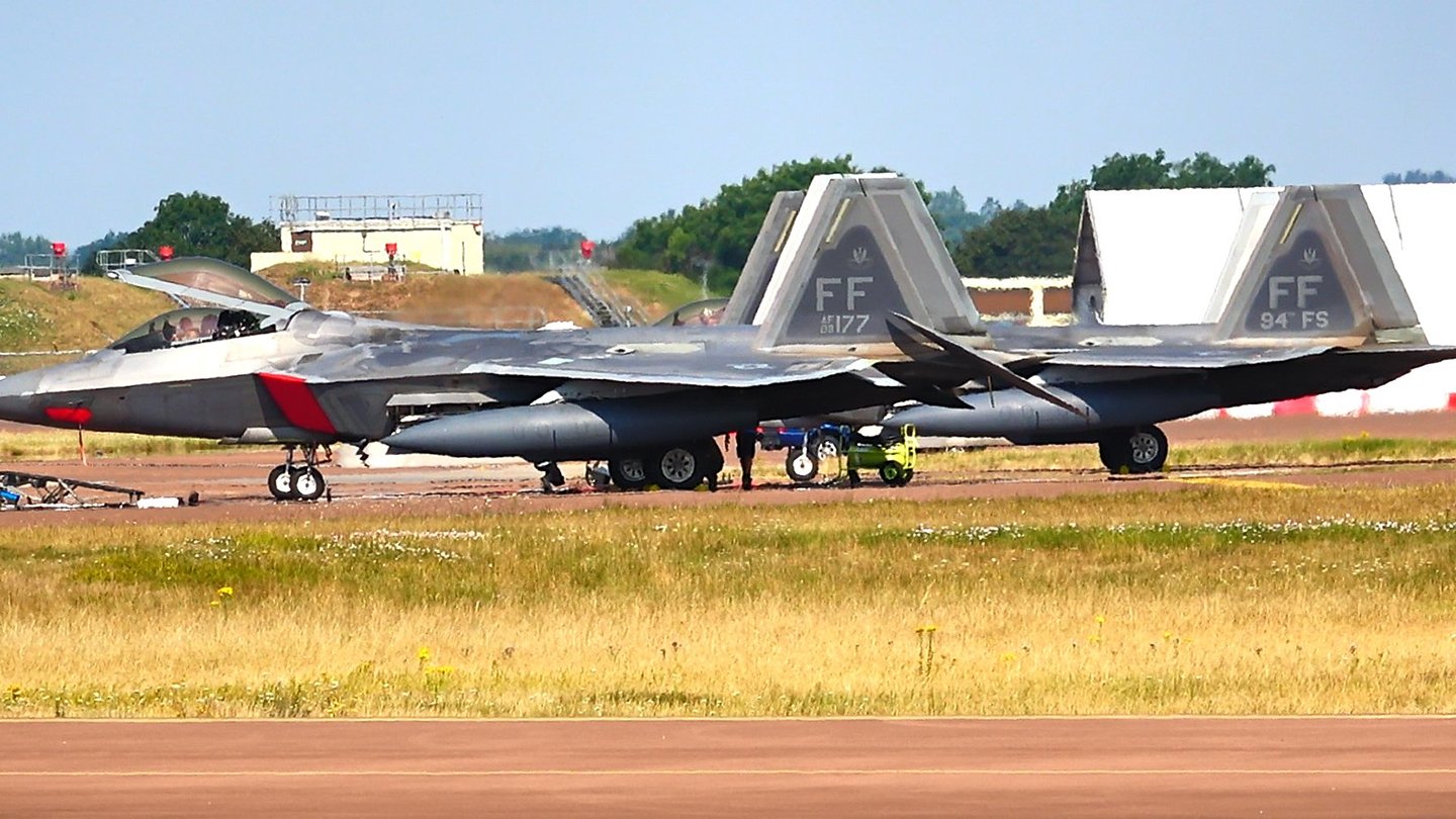F-22 Raptors Arrive In England After Deployment To Israel For Iran War