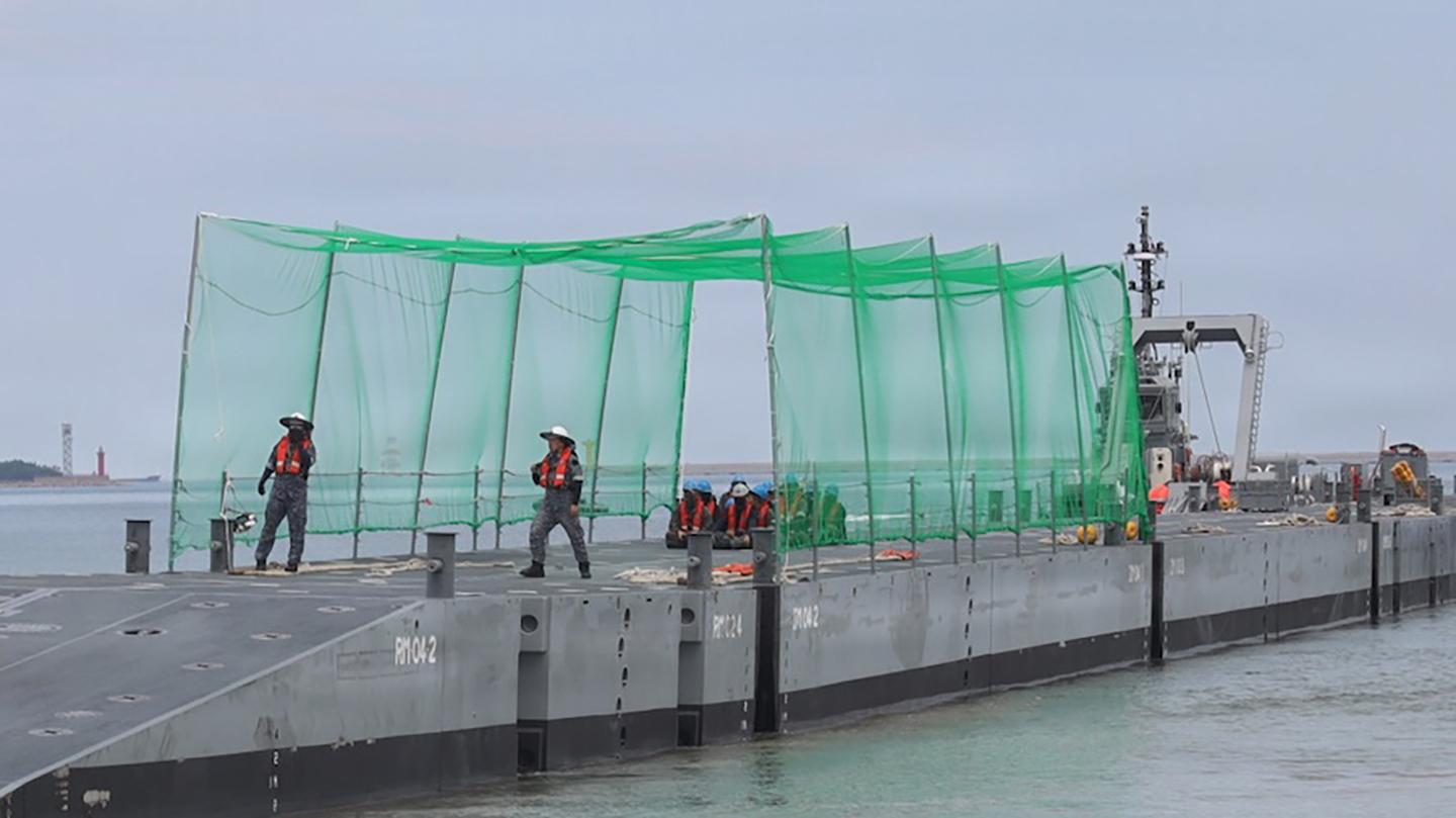 Marines Used Anti-Drone Netting During Recent Logistics Exercise