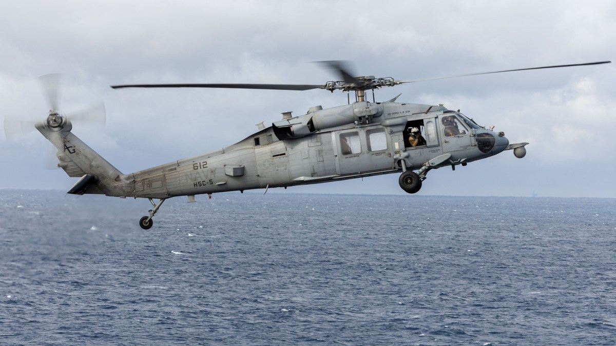 U.S. Navy Helicopter Makes Emergency Landing in Arabian Sea
