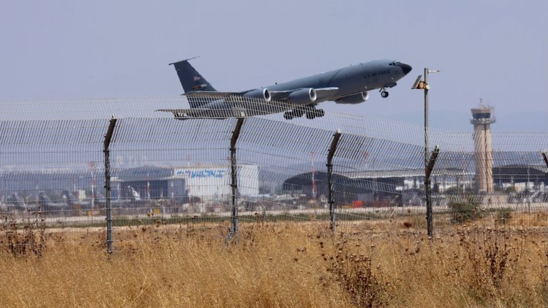 Israel is restricting the number of U.S. Air Force refueling tankers at Ben Gurion International Airport.