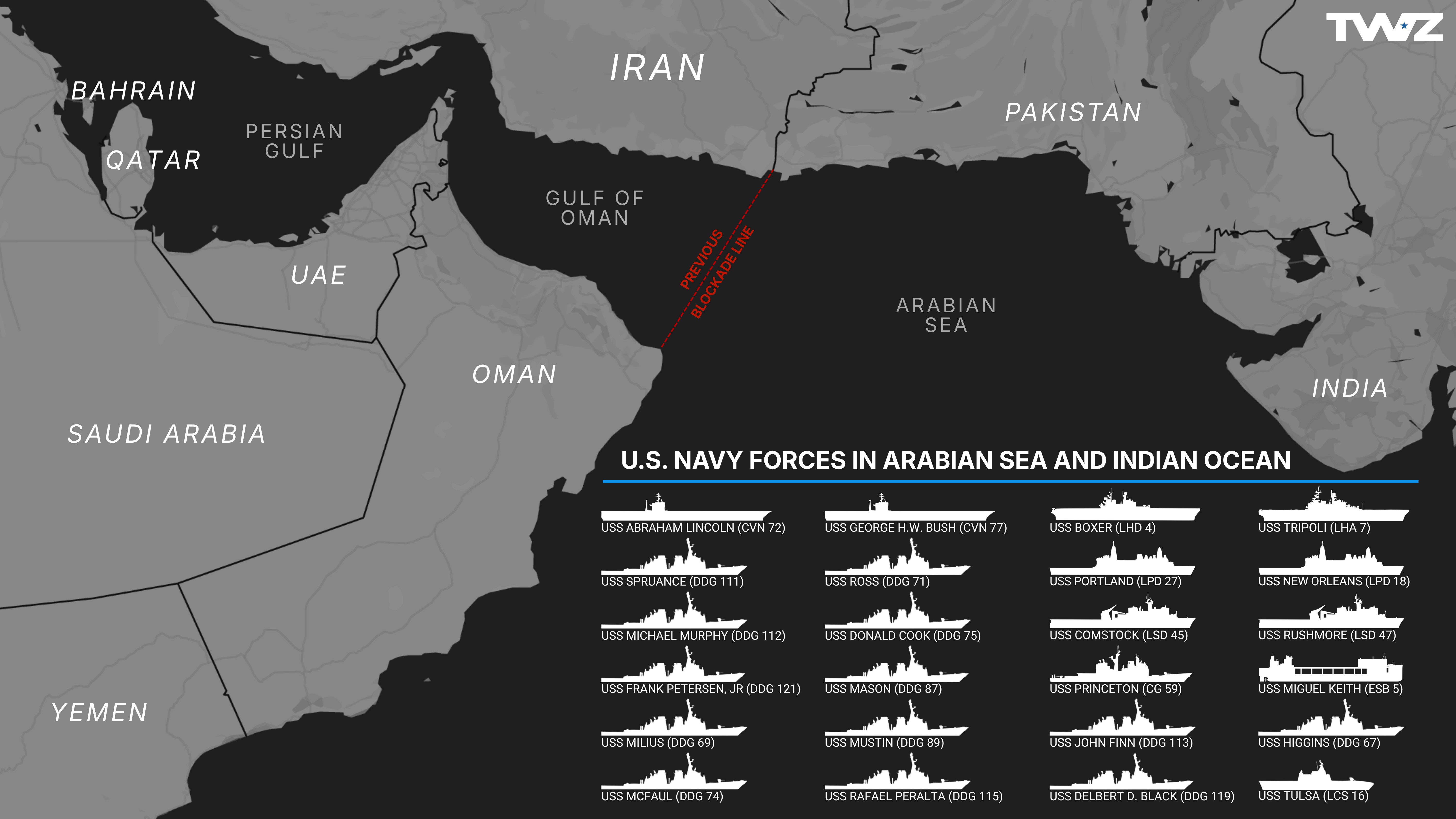 US Navy Deploys Warships For Iran Blockade