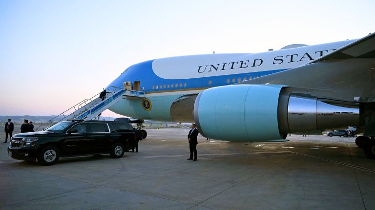 President Donald Trump has left Turkey on an older VC-25A Air Force One jet. The U.S. Air Force’s new VC-25B Bridge aircraft had brought Trump to that country yesterday for the NATO Summit, but left without him on board earlier today.