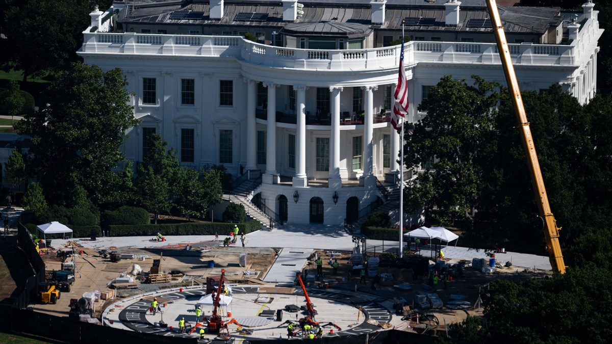 Trump Orders White House Helipad Construction Redo: Report