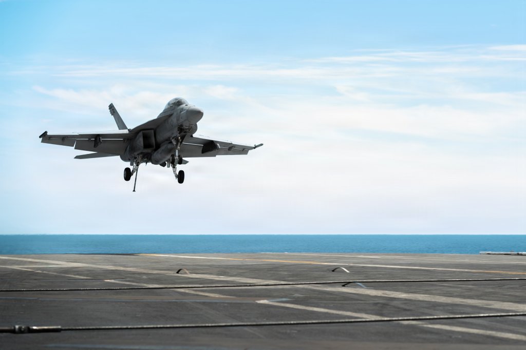A U.S. Navy F/A-18F Super Hornet, attached to the "Gladiators" of Strike Fighter Squadron (VFA) 106, approaches the flight deck of Nimitz-class aircraft carrier USS Dwight D. Eisenhower (CVN 69), June 20, 2026. Eisenhower is underway in the Atlantic Ocean conducting carrier qualifications, supporting East Coast fleet replacement squadrons. (U.S. Navy photo by Mass Communication Specialist 2nd Class Miguel Santiago)