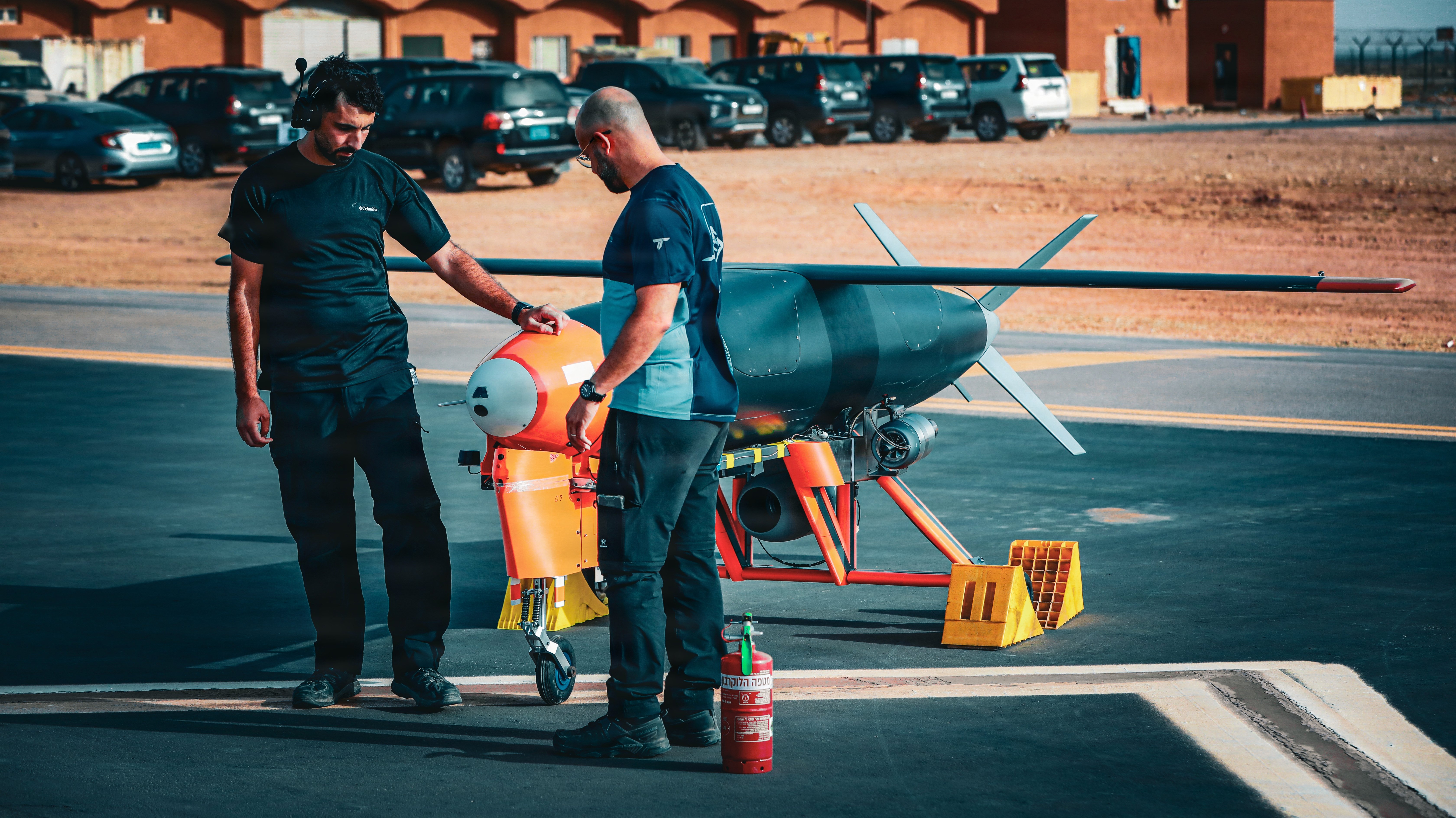 Defense-industry partners prepare a cruise missile for a live-fire demonstration at the Africa Multidomain Training and Experimentation Center in Tan-Tan, Morocco, Aug. 5, 2026. The demonstration was held to support regional defense capabilities and joint training interoperability. AMTEC enables U.S. and Moroccan forces to test emerging technologies and expand testing capabilities to strengthen shared readiness and interoperability under the U.S. Army’s Test Range Expansion Initiative. (U.S. Army photo by Capt. Jordan Beagle)