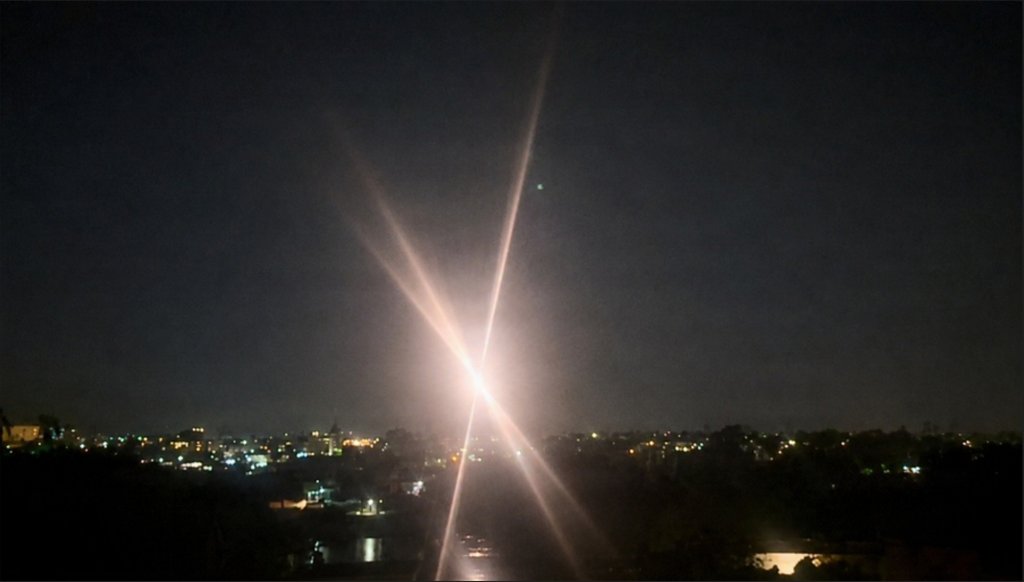 Joint Task Force – Southern Border personnel use the Army Multipurpose High Energy Laser system to engage and defeat a hostile UAS, determined to be such based on its use in direct support of activities posing a physical threat to U.S. military personnel and CBP partners, August 25, 2026. Approximately 8,000 service members are currently deployed under JTF-SB to protect U.S. territorial integrity by boosting awareness, accelerating response, and supporting federal law-enforcement partners. (U.S. Army Photo by Sgt. Daniel Huerta)