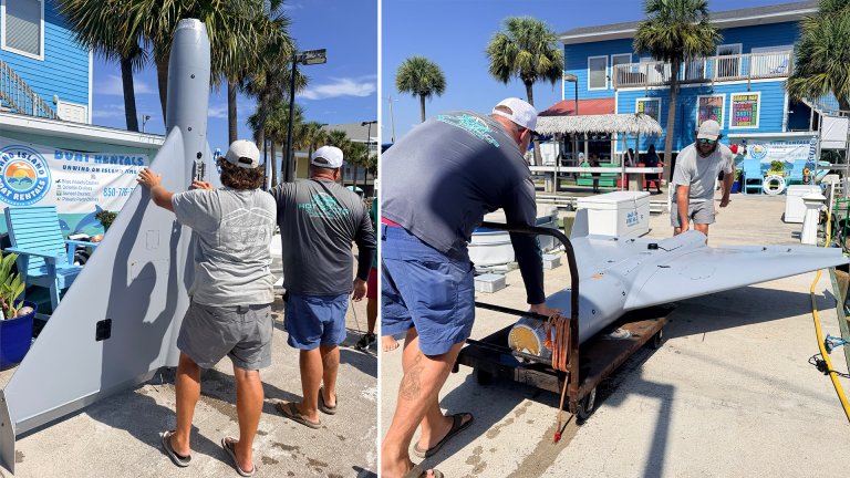A Florida fishing charter boat found a Shahed-136 style drone while on an excursion Saturday.