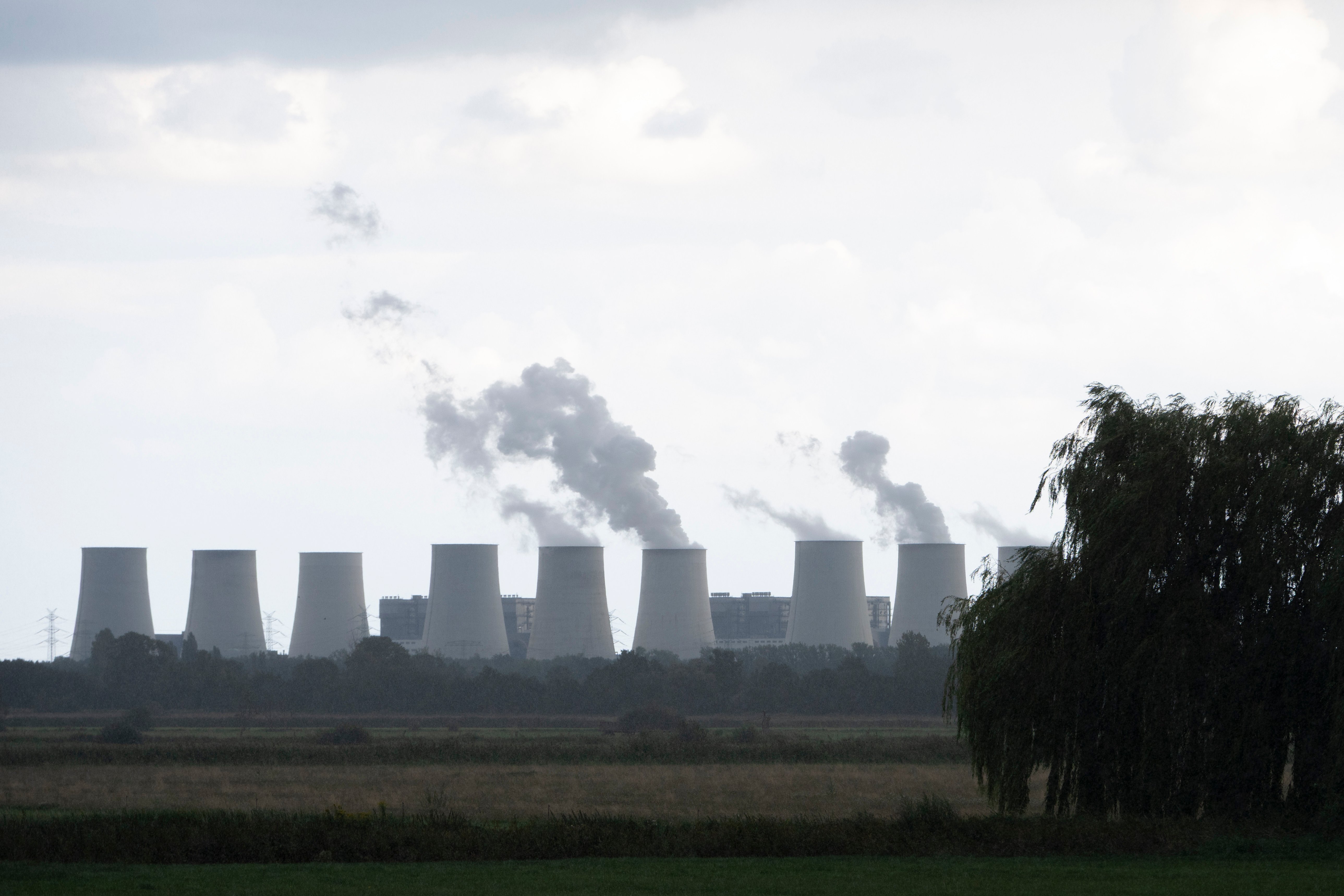01 September 2026, Brandenburg, Turnow-Preilack: View of the power plant units at the Jänschwalde Power Plant. Unconventional explosive devices were found at the substation today. Photo: Markus Lenhardt/dpa (Photo by Markus Lenhardt/picture alliance via Getty Images)