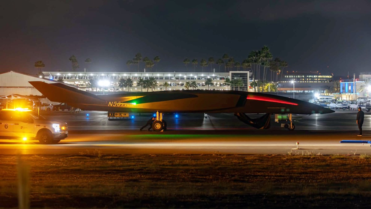 With a sleek airframe the size of an A-5 Vigilante, its silhouette drew immediate attention from local aviation photographers who had never seen anything like it there.