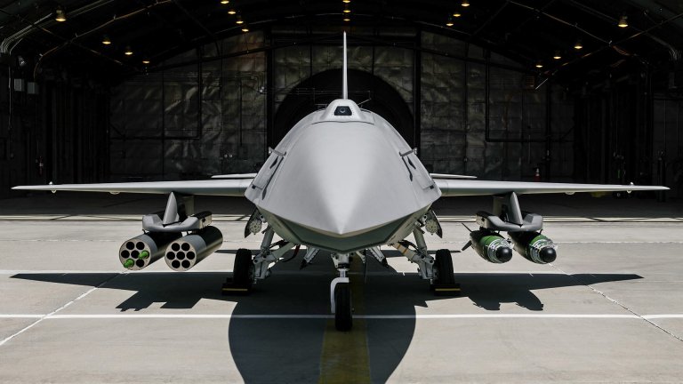 New imagery shared with TWZ by Anduril shows its YFQ-44A Fury collaborative combat aircraft prototype configured with air-to-ground weapons, providing the clearest indication yet that the CCA is being developed for strike missions in addition to its primary air-to-air role. The imagery is particularly notable because Anduril executives recently told The War Zone that the company had begun integration and fit checks for a range of air-to-ground weapons, but had not yet flight-tested those weapons from Fury.