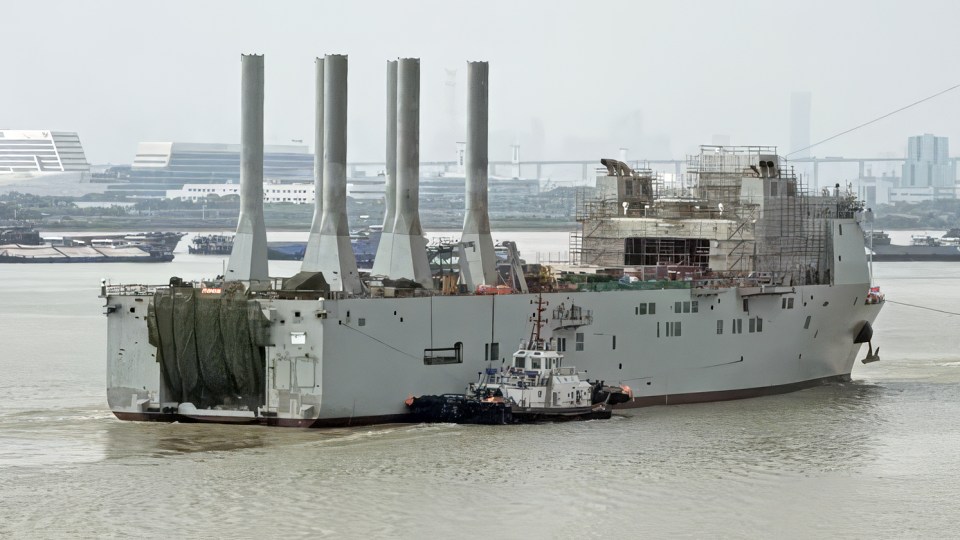 Second Chinese Submarine Drone Mothership Emerges at Guangzhou Shipyard
