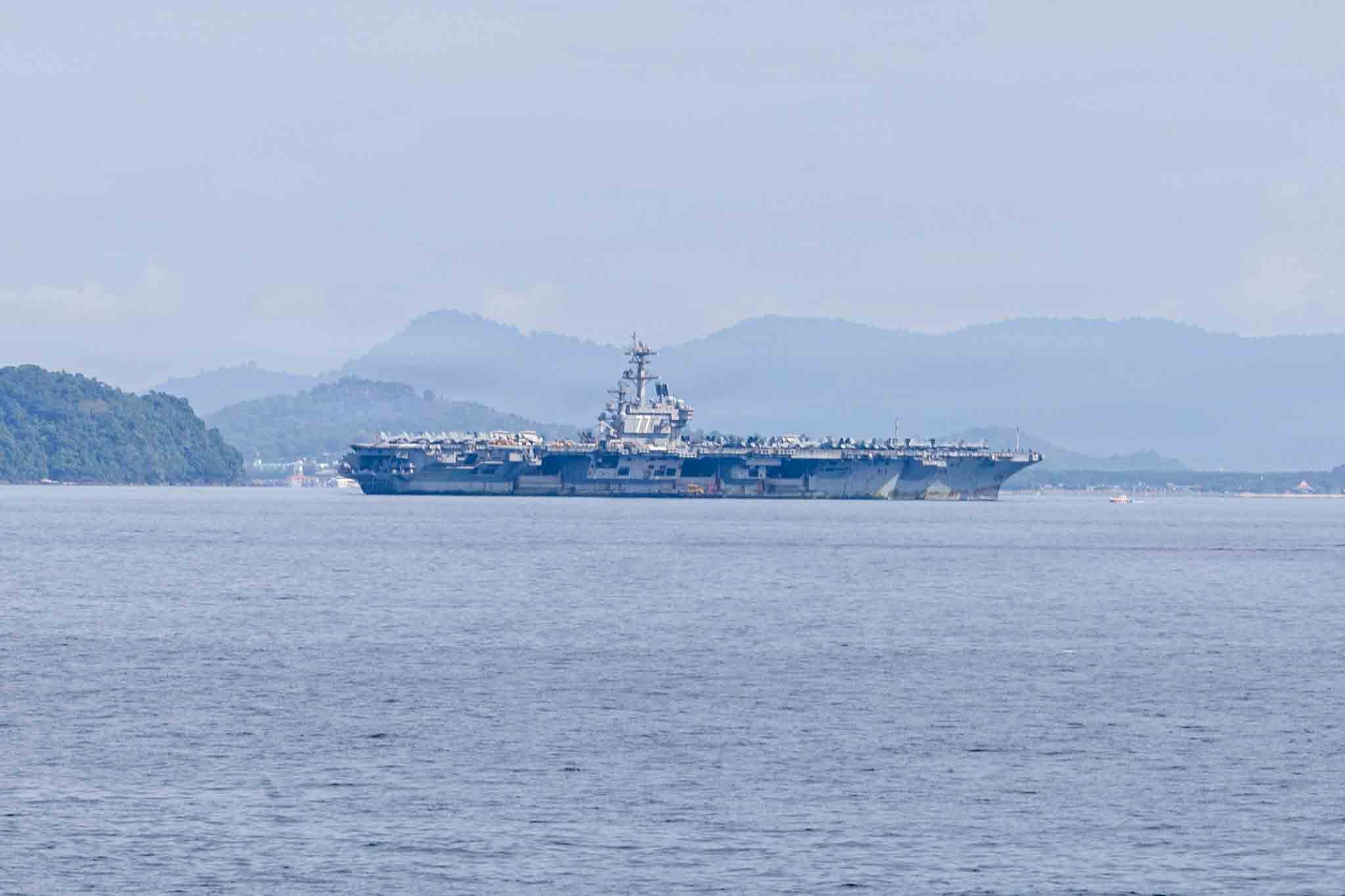 USS George H.W. Bush (CVN 77) arrived in Phuket, Thailand, on October 4, 2026. U.S. Navy photo