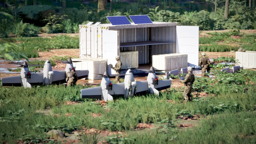 Sikorsky has unveiled a containerized deployment package for its Nomad 100 vertical takeoff and landing uncrewed aircraft system (VTOL UAS), combining four aircraft and necessary mission equipment inside a single 20-foot shipping container. The company is pitching the Nomad 100 Fast Pack as a way to rapidly establish autonomous air capabilities at locations that lack runways, conventional support infrastructure, or the personnel typically needed to operate aviation assets.