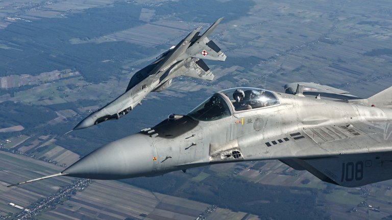 Two Polish MiG-29s may be transferred to Ukraine as relations between the two countries improve.