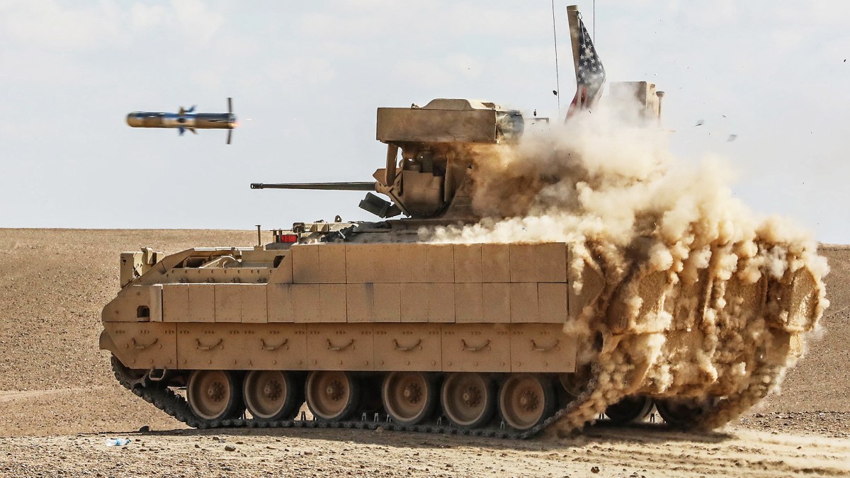 Bradley’s Old TOW Launchers Get New Teeth With Spike Missile Adapter