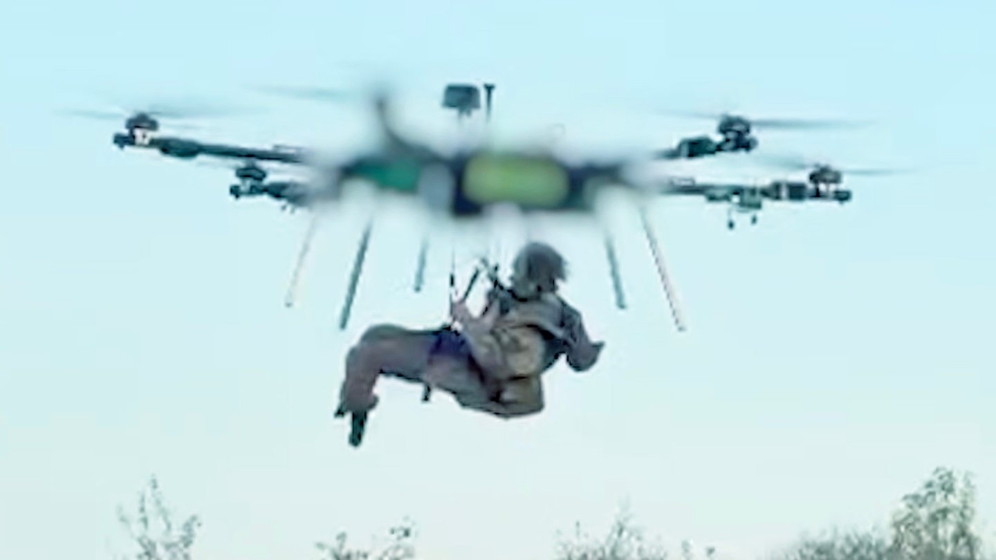 Aerial Drones Appear To Be Picking Up Wounded Off The Battlefield In Ukraine