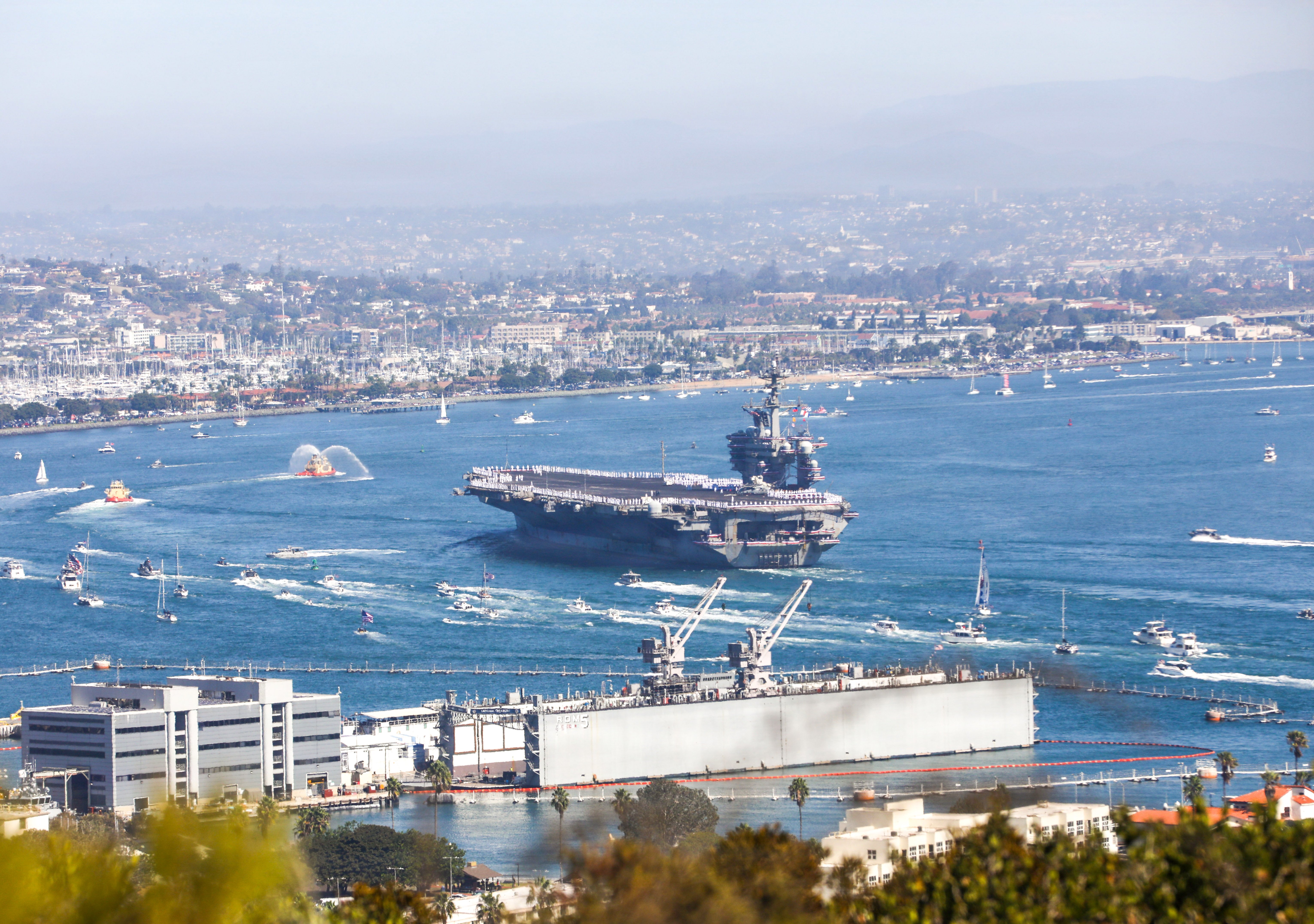 Nimitz-class aircraft carrier USS Abraham Lincoln (CVN 72), the flagship of Carrier Strike Group (CSG) 3, returns to its home port of San Diego, Oct. 10, 2026, following a 10-month deployment to U.S. 5th and 7th Fleet areas of operations. An integral part of the U.S. Pacific Fleet, U.S. 3rd Fleet leads naval forces in the region and provides realistic, relevant training necessary to execute our Navy’s role across the full spectrum of military operations – from combat operations to humanitarian assistance and disaster response. U.S. 3rd Fleet works together with allies and partners to advance freedom of navigation and overflight, the rule of law, and other principles that underpin security for the region. (U.S. Navy photo by Mass Communication Specialist 3rd Class Aaron J. Rolle)