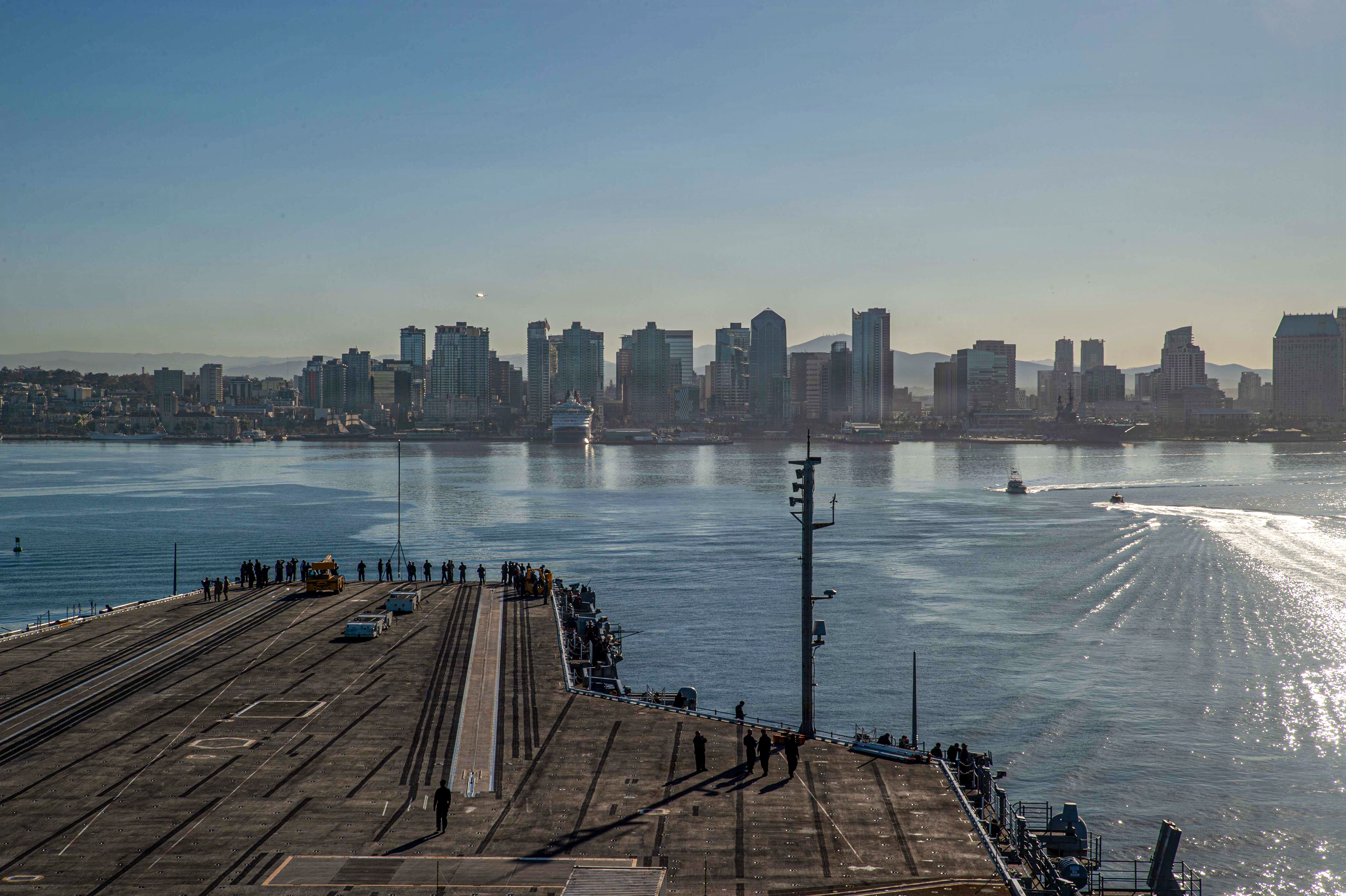 USS Ronald Reagan (CVN 76) arrives at Naval Air Station North Island, California, Oct. 5, 2026. The Nimitz-class aircraft carrier USS Ronald Reagan is underway conducting routine training in U.S. 3rd Fleet area of operations. (U.S. Navy photo by Mass Communication Specialist 3rd Class Japeth Carter)