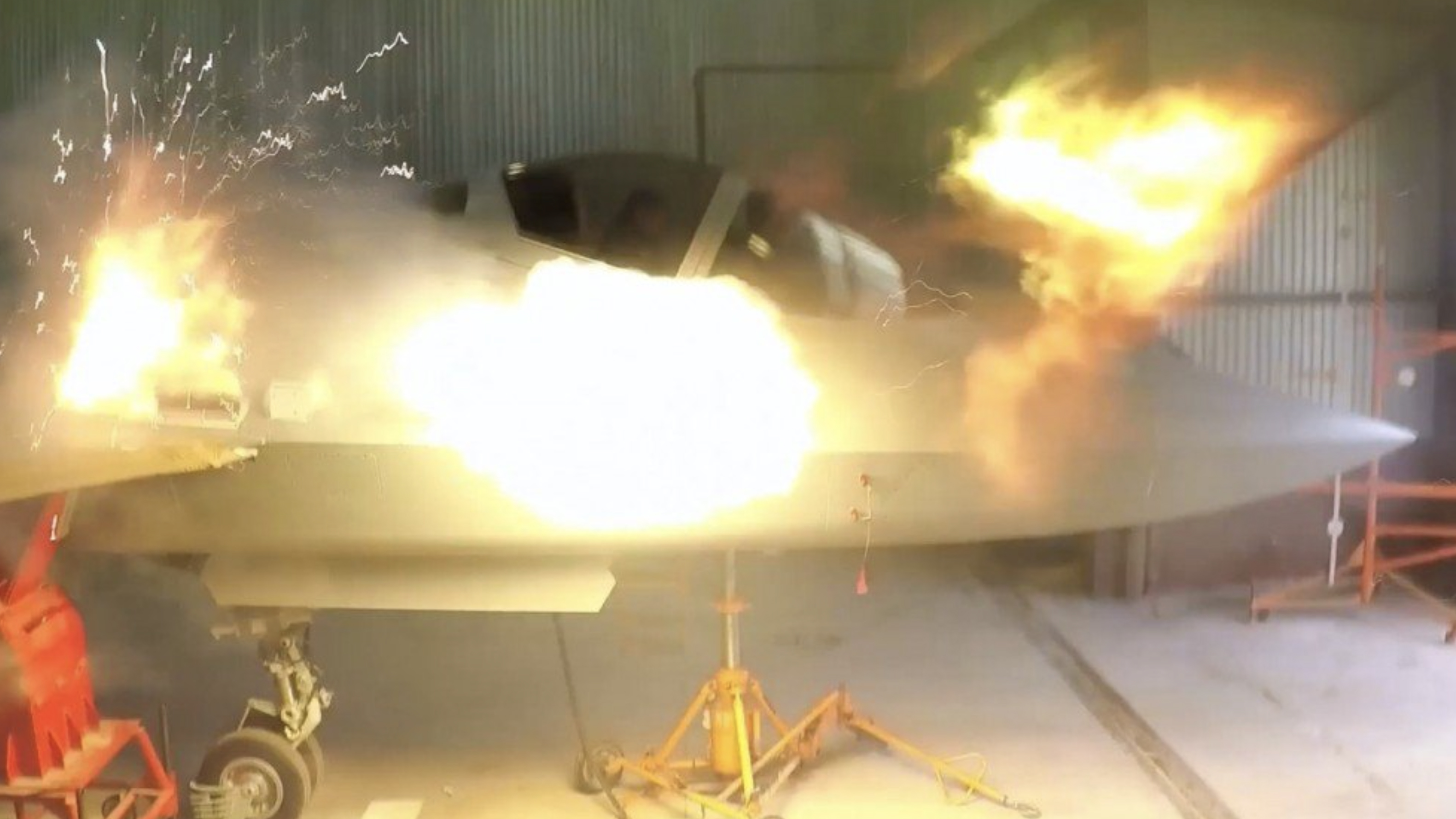 Watch Russia's Su-57 Felon Advanced Combat Jet Let Its 30mm Cannon Rip