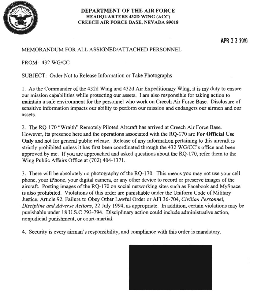 Declassified Docs Offer New Details About A Growing RQ-170