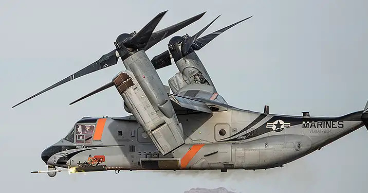 Marine Osprey Flies With New Radar-Scrambling Intrepid Tiger