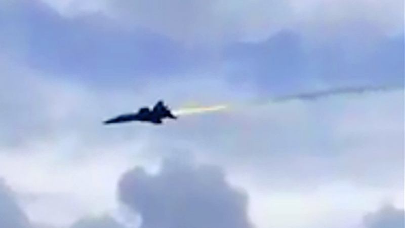 Video Shows Blue Angels F/A-18 Hornet Spewing Fire After Bird Strike