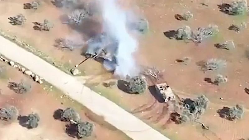 Crazy Video Out Of Syria Shows An Armored Personnel Carrier Brawling With A T-72 Tank