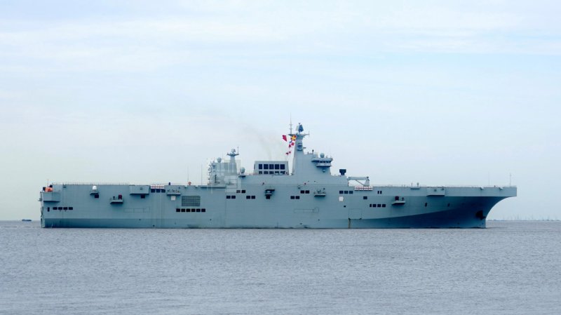 China’s Big New Amphibious Assault Ship Just Went To Sea For The First Time