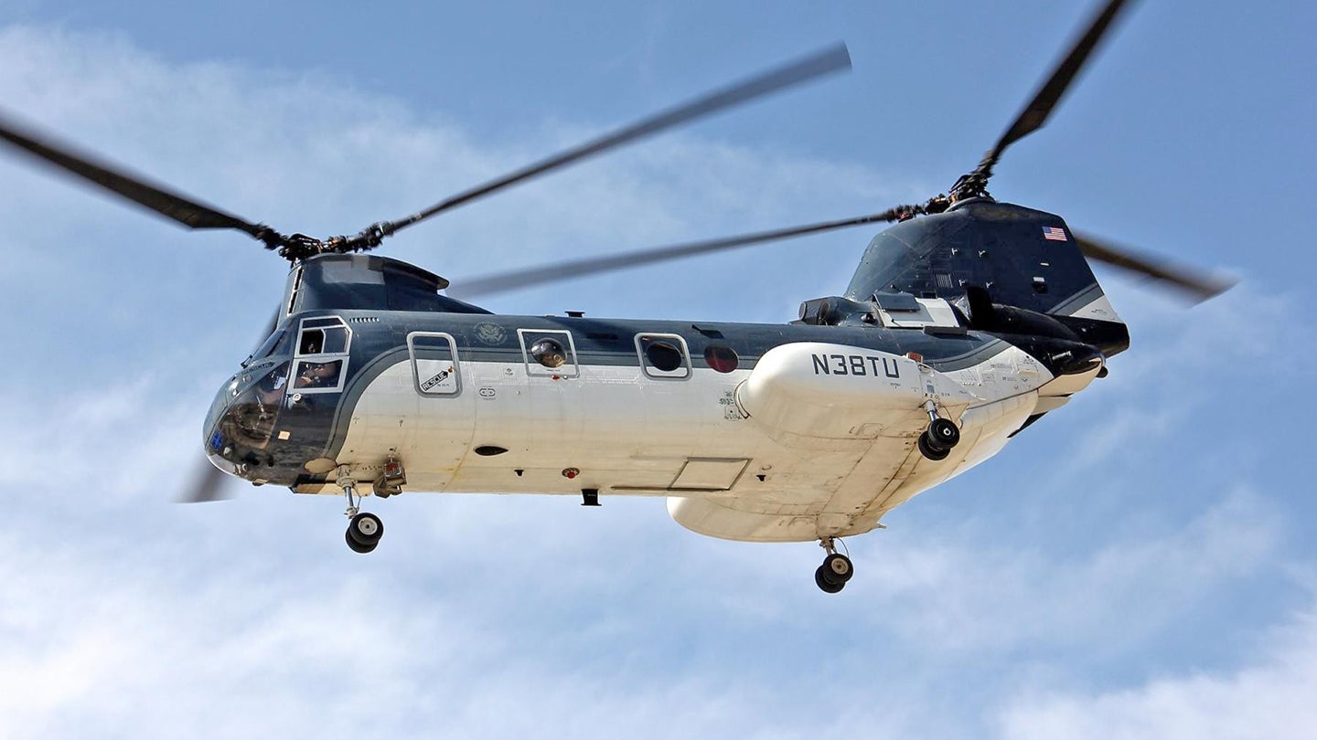 The State Department Has Abandoned Its CH-46 Helicopters In