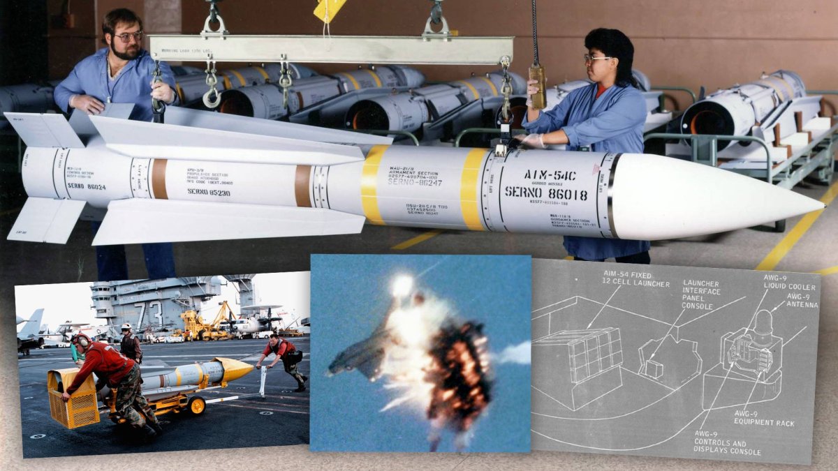 “雄猫”战斗机AIM-54“不死鸟”导弹的陆基发射版本，几乎武装到牙齿的冷战时期航母