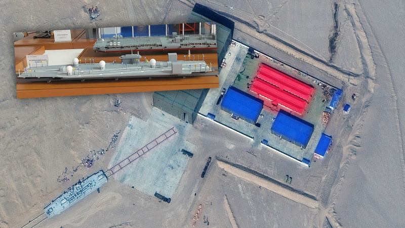China’s Giant Moving Warship Target In The Desert Shows How Seriously It’s Taking The Naval Arms Race