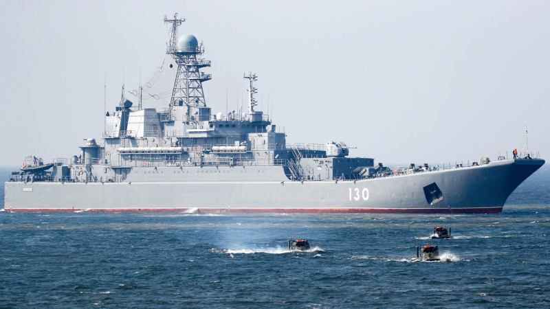 Flotilla Of Russian Landing Ships Has Entered The English Channel