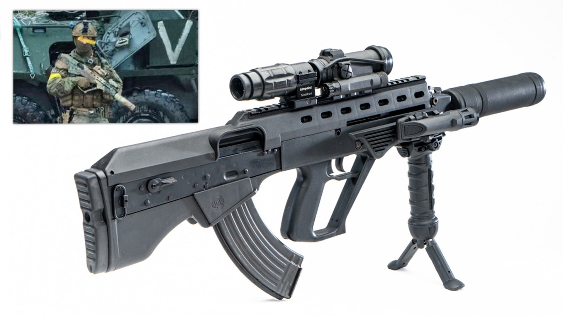 Ukraine's Indigenous "Malyuk" Bullpup Rifle Is The Weapon Of Choice For